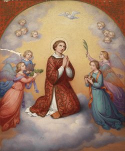 Sainte entourée d